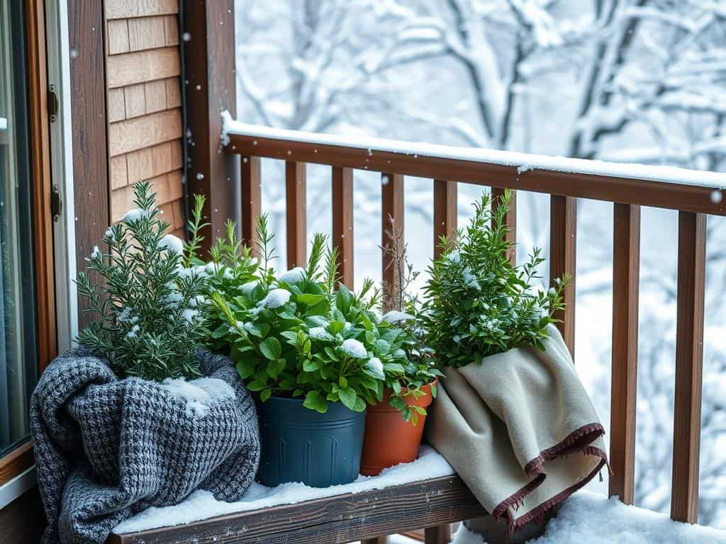 Balkon winterfest machen