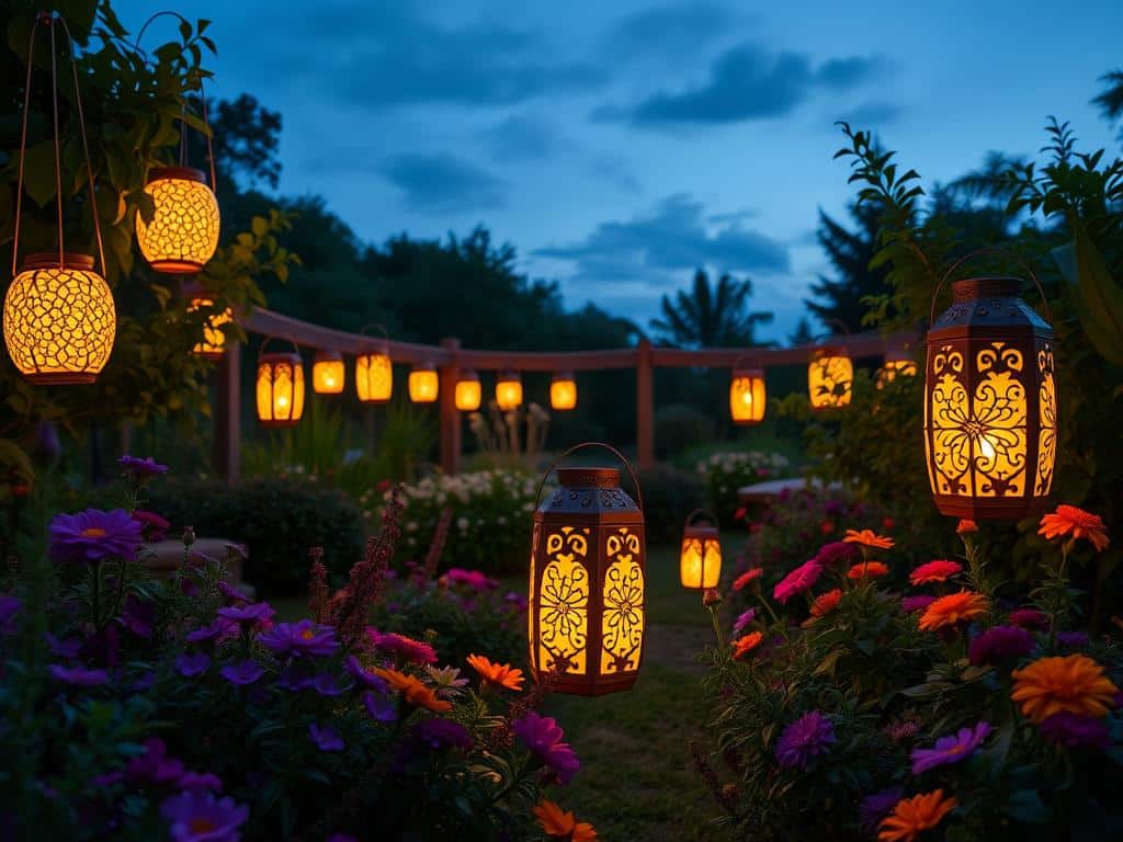 Gartenbeleuchtung mit DIY Windlichtern