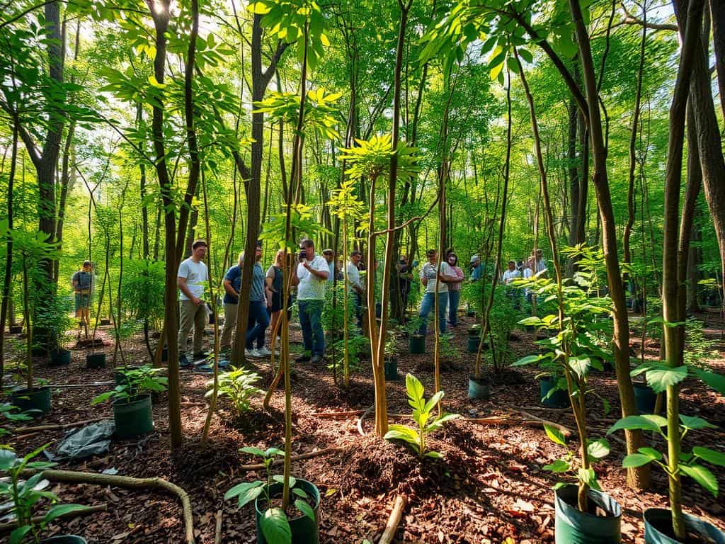 Bäume pflanzen für den Umweltschutz
