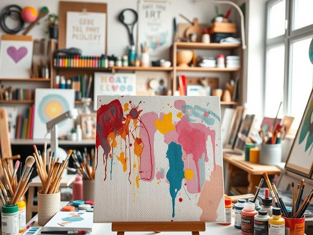 DIY Kunst auf Leinwand